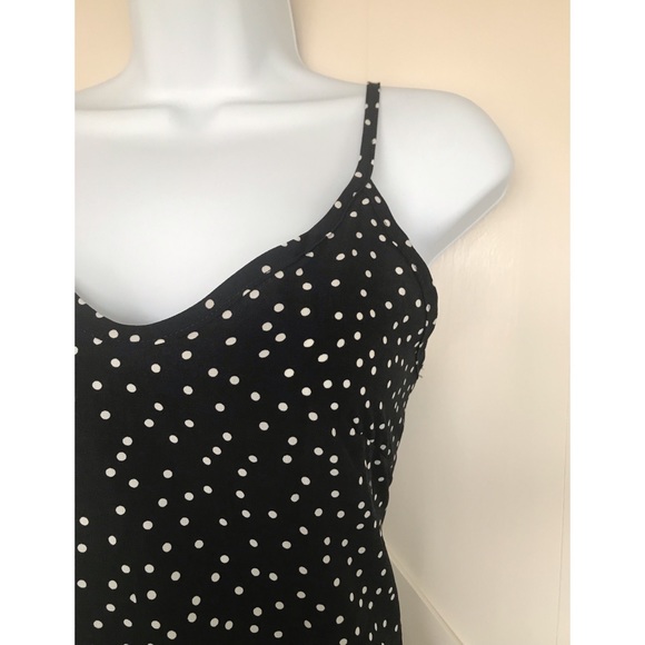 LAST ONE Polka dot maxi dress v neck w pockets - Picture 4 of 6